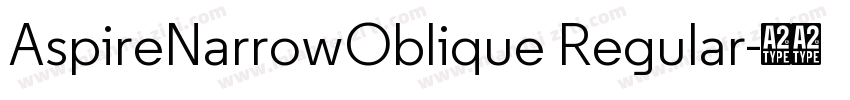 AspireNarrowOblique Regular字体转换